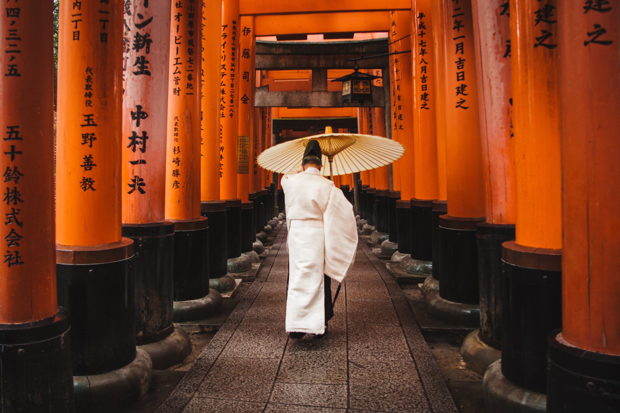 Man Holding An Umbrella