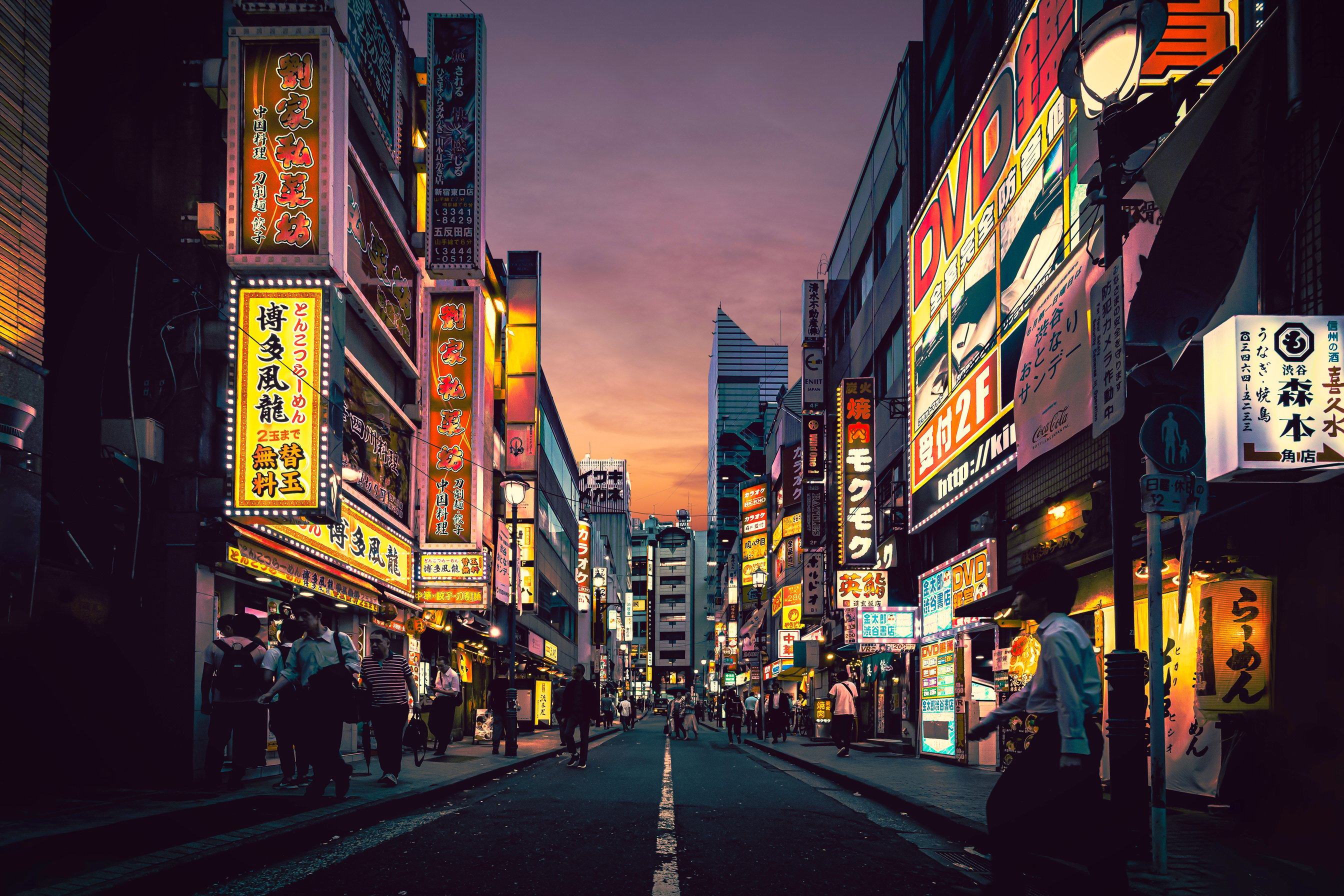 People Walking on Street Near Buildings